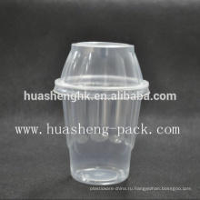 Горячая распродажа дешевый пластиковый прозрачный одноразовый стакан на 8 унций с пластиковой крышкой